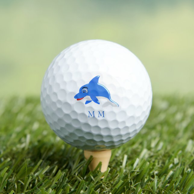Balles De Golf Golf Balls Monogramme Dauphin Design (T-shirt Insitu)