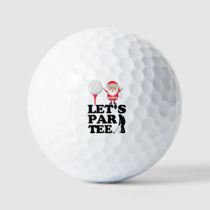 Balles De Golf Golf Christmas Par Tee avec Santa Claus Golfer