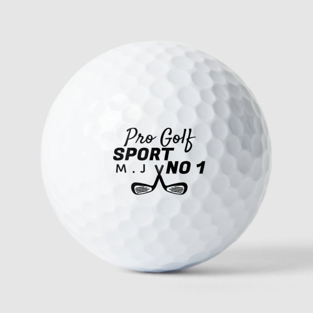 Balles De Golf Golf Club Design, Pro Golf Sport, Personnalisé (Recto)