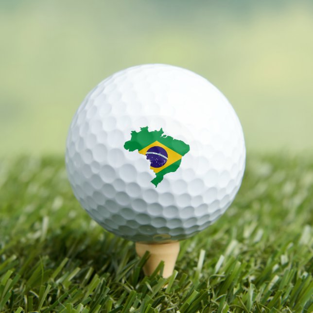 Balles De Golf Golf / Drapeau du Brésil (T-shirt Insitu)