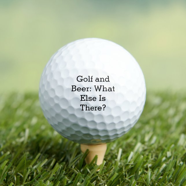 Balles De Golf Golf et bière : Qu'y a-t-il d'autre ? (T-shirt Insitu)