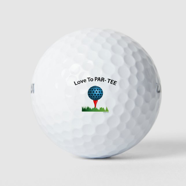 Balles De Golf GOLF, J'adore PAR-TEE Golfer, Golf Fun (Devant)