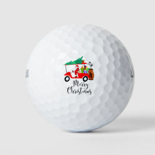 Balles De Golf Golf noël Santa Claus équitation voiturette golf