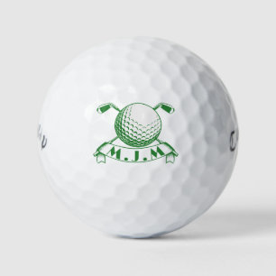 Balles De Golf Golf Royal Crest personnalisé, Monogramme personna