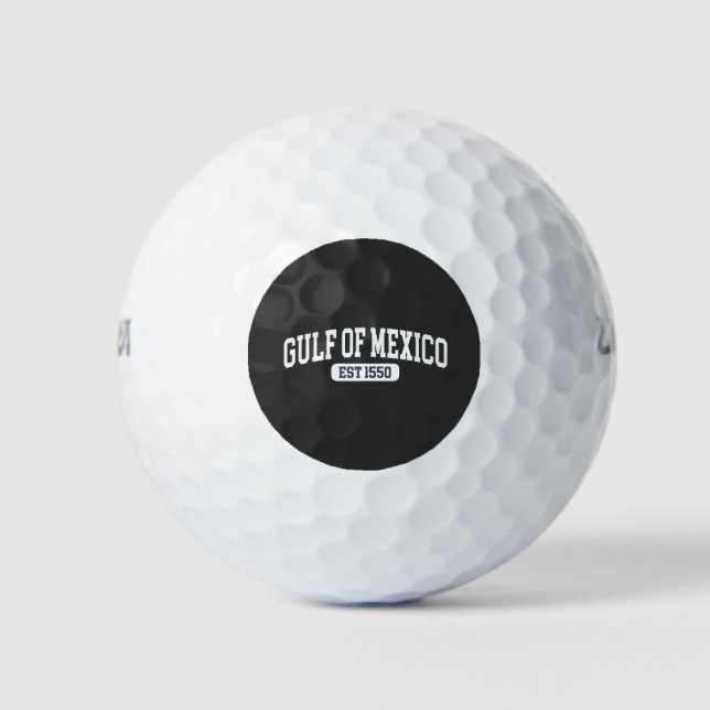 Balles De Golf Golfe du Mexique depuis 1550 Humour américain (Devant)