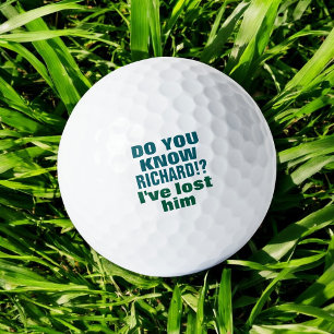 Balles De Golf Golfer Lost Ball avec le sens de l'Humour