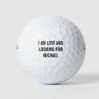 Golfer Lost Ball Nom personnalisé Golf Ball