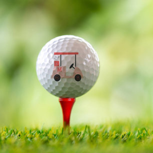 Balles De Golf Golfer Pink Monogramme personnalisé Golf Panier