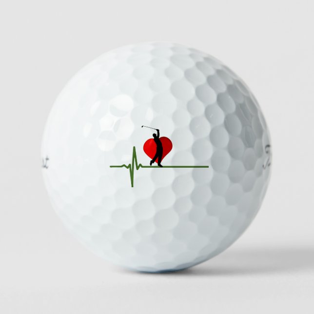 Balles De Golf Golfer's Heartbeat Golf Balls (Recto)