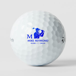 Balles De Golf Golfeur bleu brillant