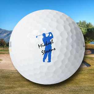 Balles De Golf Golfeur personnalisé bleu