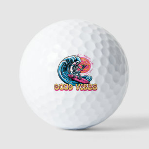 Balles De Golf Good Vibes - Surf - Vibes d'été