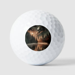 Balles De Golf Gothique Skull Golf Ball