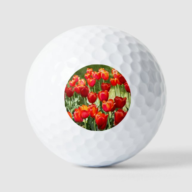 Balles De Golf Grand champ de tulipes rousses (Recto)