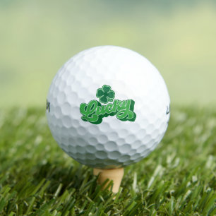 Balles De Golf Green Four Leaf Clover Lucky Golf Balls