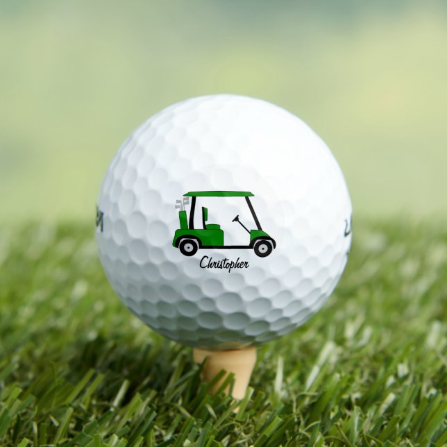 Balles De Golf Green Golf Buggy Design (T-shirt Insitu)
