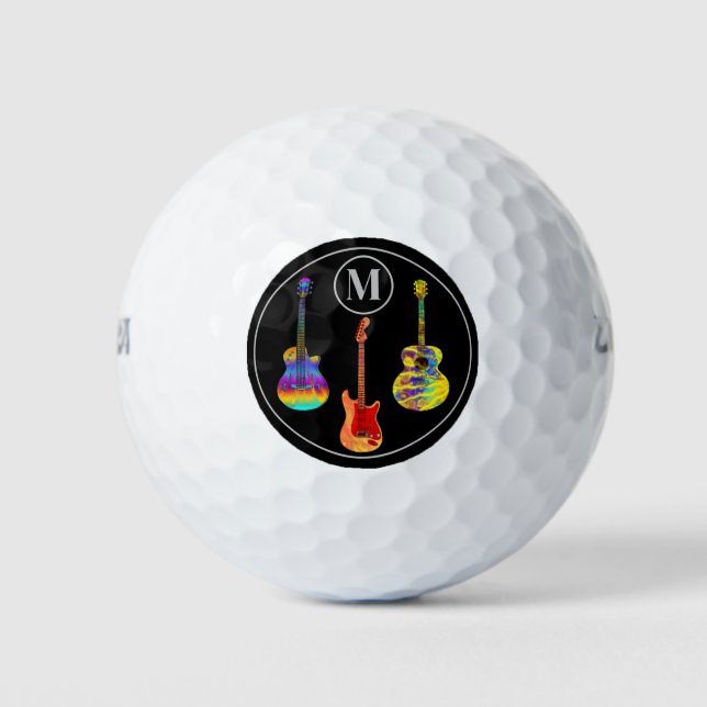 Balles De Golf guitares personnalisées (Devant)