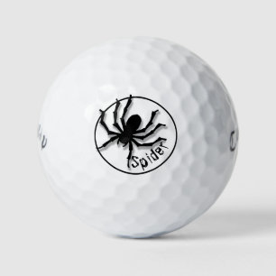 Balles De Golf Halloween Big Black Spider Silhouette Déplaisante