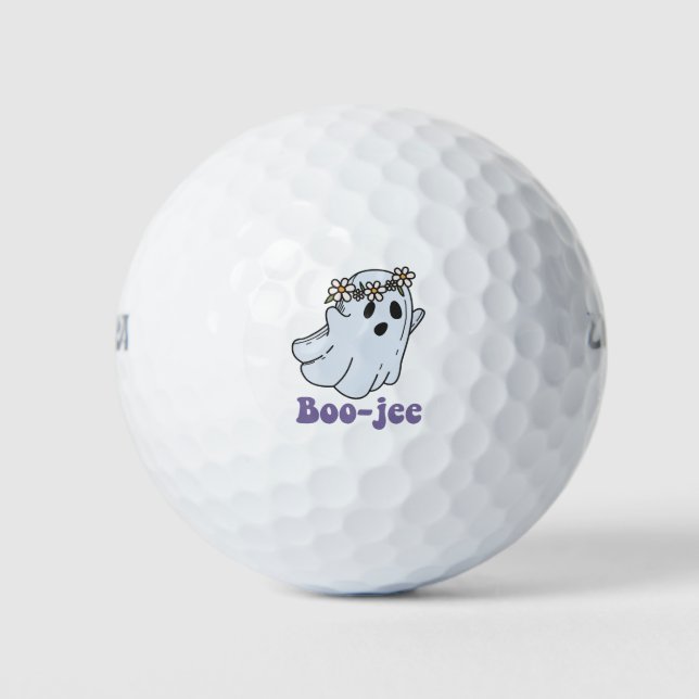 Balles De Golf Halloween Éffrayant Fantôme Boo Jee Boo (Devant)