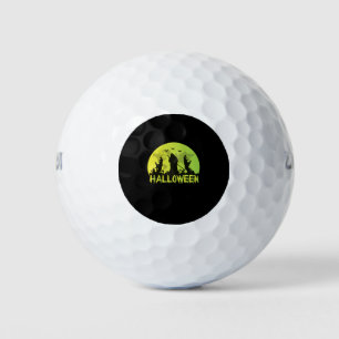 Balles De Golf Halloween-éffrayant-sorcière-mignon-crâne-noir-drô