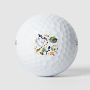 Balles De Golf Halloween est une illustration avec Pumkin, ghost 