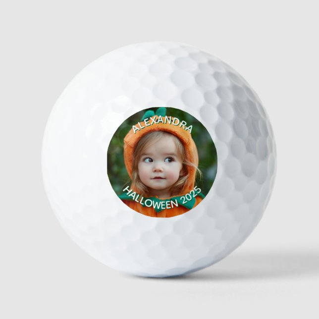 Balles De Golf Halloween Family Photo (Recto)