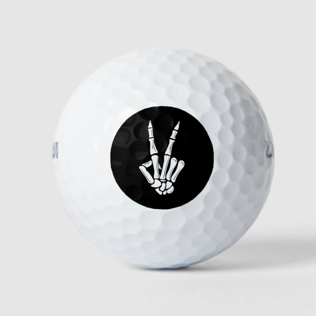Balles De Golf Halloween squelette main (Devant)