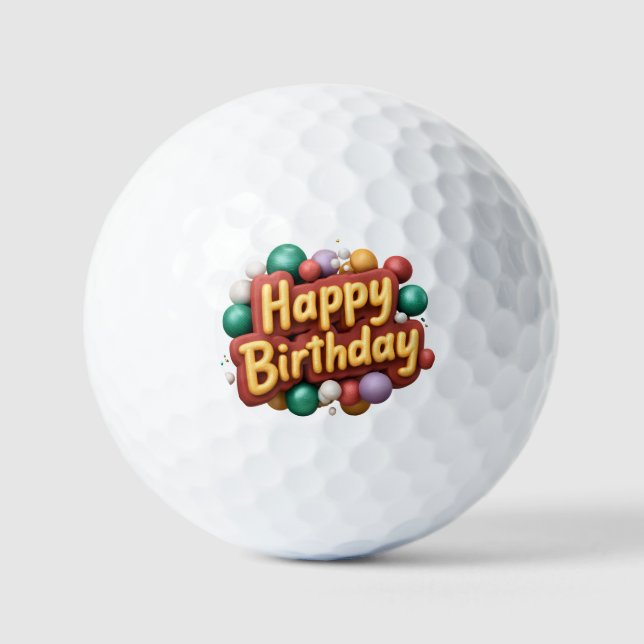 Balles De Golf happy birthday (Recto)