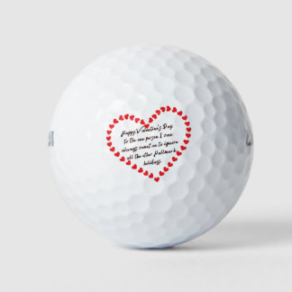 Balles De Golf Happy Funny Valentines Day cadeau citations sarcas