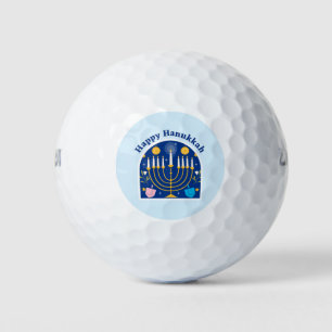 Balles De Golf Happy Hanoukka Holiday Festive Golf Balls