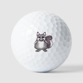 Balles De Golf Happy Squirrel Cartoon Drawing 