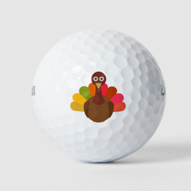 Balles De Golf Happy Thanksgiving (Devant)