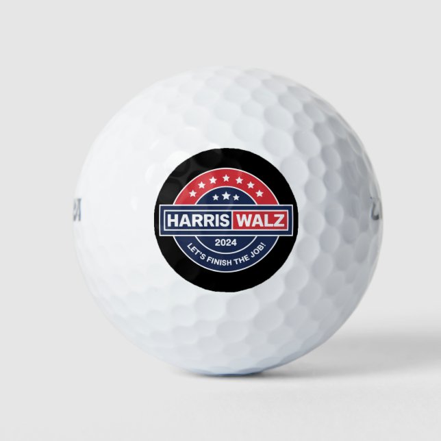 Balles De Golf Harris Walz 24 Kamala Harris Madame la Présidente  (Devant)
