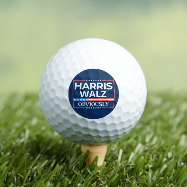 Balles De Golf Harris Walz. Évidemment. Kamala Harris Tim Walz (T-shirt Insitu)