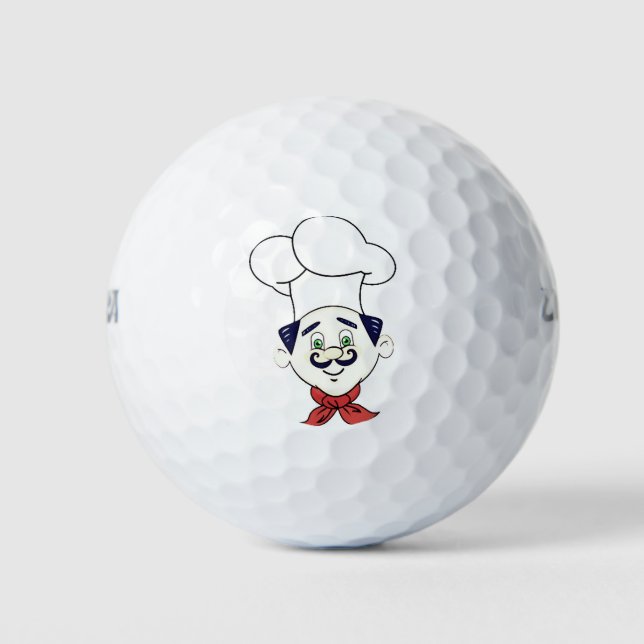 BALLES DE GOLF **HEUREUX CHEF** (Devant)