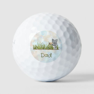 Balles De Golf Heureux Golfing papa Fête des pères amusante