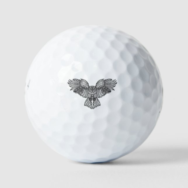 Balles De Golf Hiboul d'aigle inspiré (Devant)