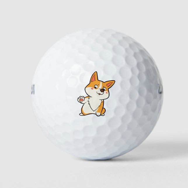 Balles De Golf High Five Corgi (Devant)
