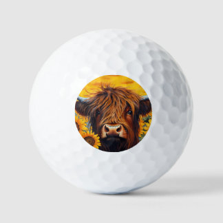 Balles De Golf Highland Cow