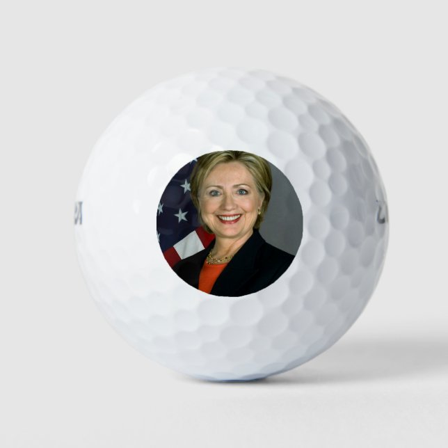 Balles De Golf Hillary Clinton Portrait officiel (Devant)