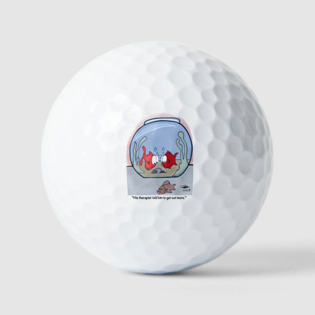 Balles De Golf Histoire drôle de poisson (Recto)