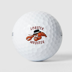 Balles De Golf Homard Homard 🦞 Cartoon à gros yeux mou Gangster