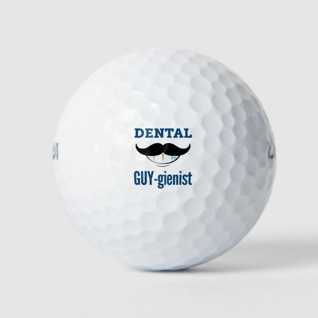 Balles De Golf Homme Dental Hygiéniste Hommes Dental Guy-giéniste (Devant)