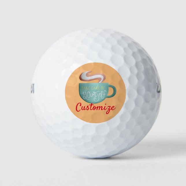 Balles De Golf Hygge Drink Self-Care Thunder_Cove (Devant)