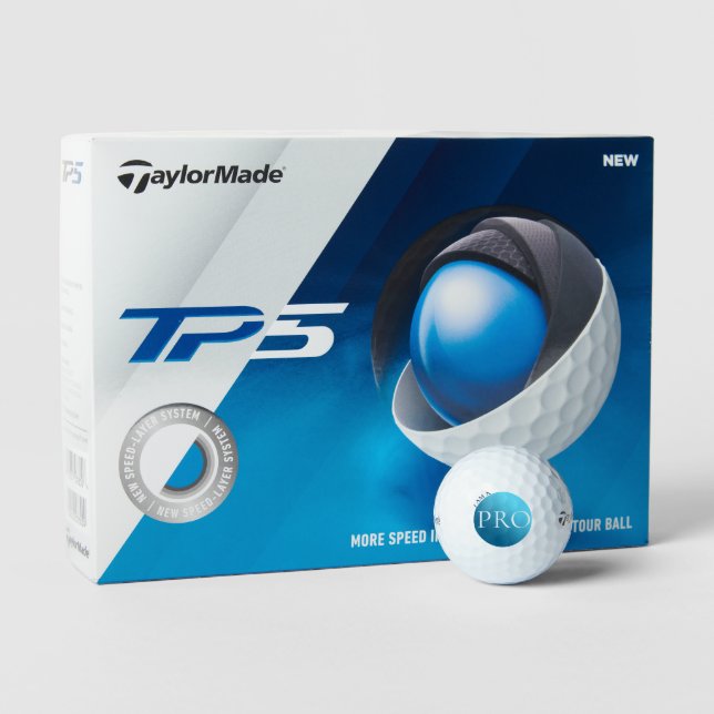 Balles De Golf  I AM A PRO - Custom Blue Golf Ball (Conditionnement)