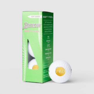 Balles De Golf I AM A PRO | Custom Golden Golf Ball