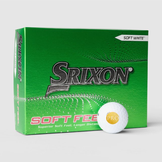 Balles De Golf I AM A PRO - Custom Golden Golf Ball (Conditionnement)