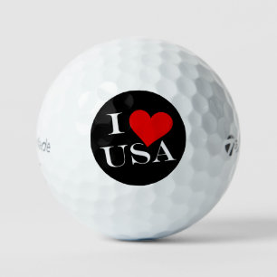 Balles De Golf I Heart USA poids tmtp5 gbcnt
