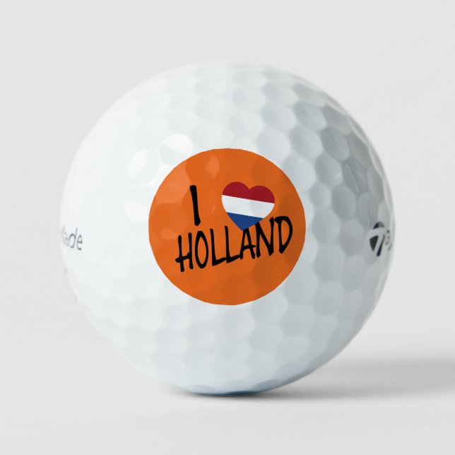 Balles De Golf I Heartflag Holland retour on ou tmtp5 gbcnt (Recto)