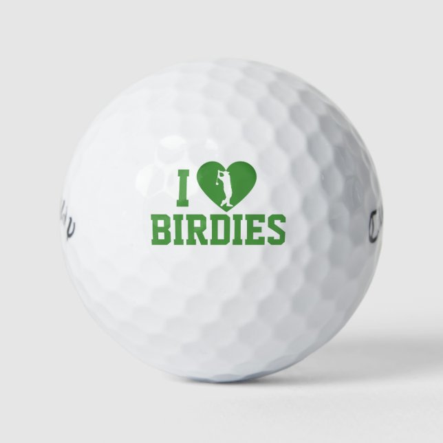 Balles De Golf I Love Birdies Golf Balls | Personalized Callaway (Devant)